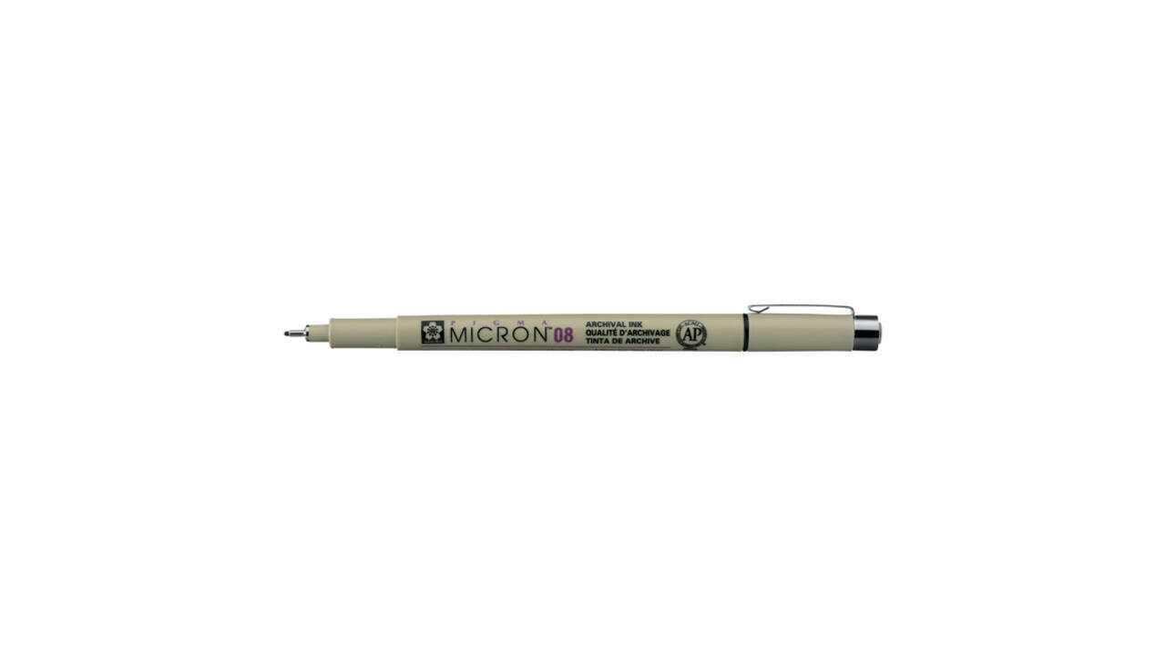Fineliner Sakura Pigma Micron 08 0.5mm zwart