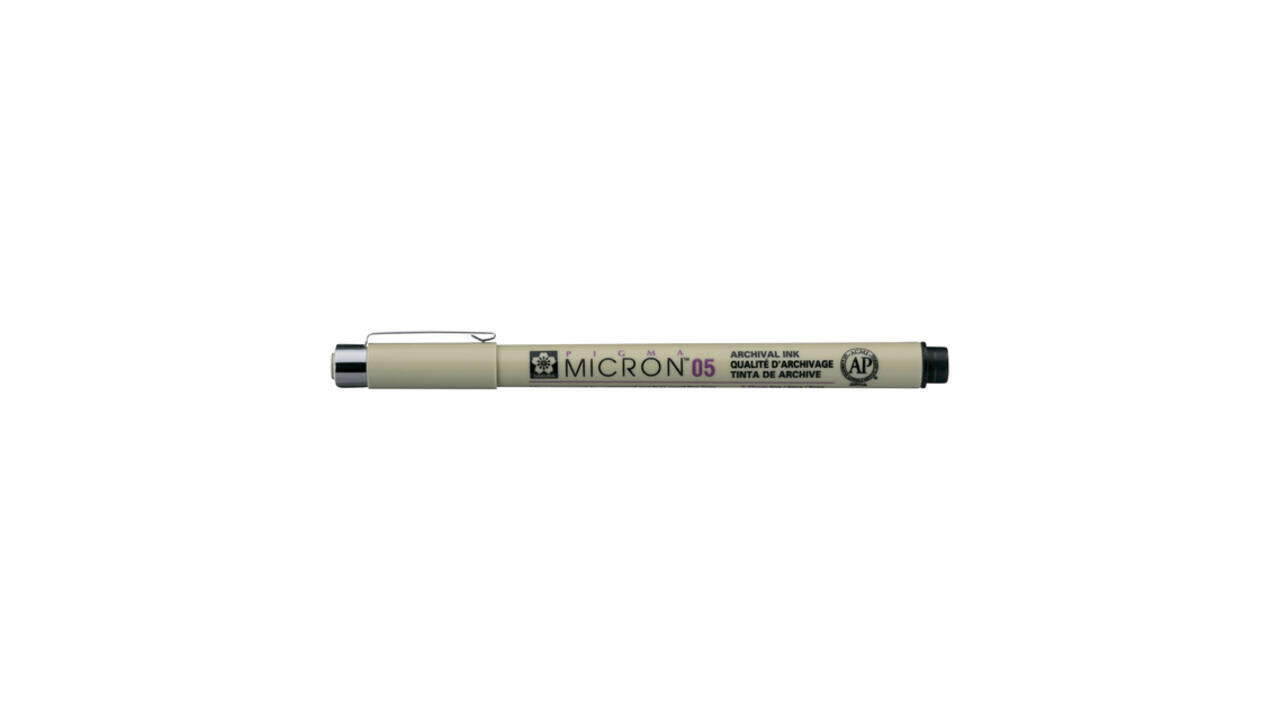 Fineliner Sakura Pigma Micron 05 0.45mm zwart