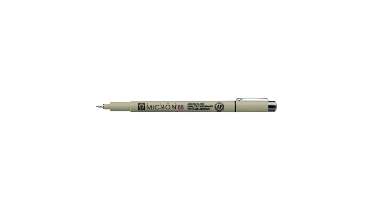Fineliner Sakura Pigma Micron 05 0.45mm zwart