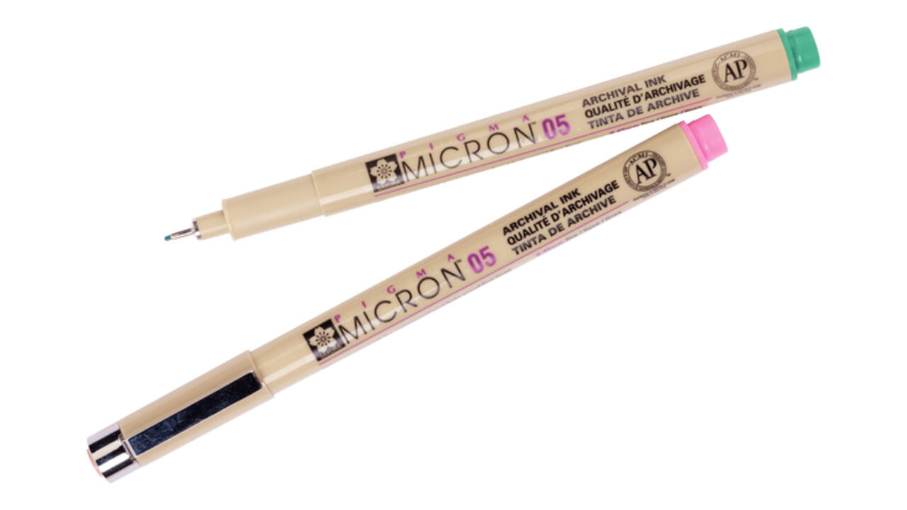 Fineliner Sakura Pigma Micron 05 0.45mm set à 9 kleuren