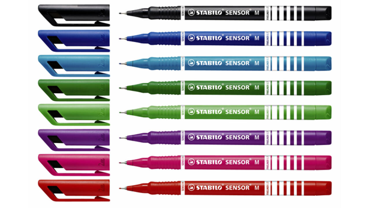 Fineliner STABILO Sensor 187/43 medium lichtgroen