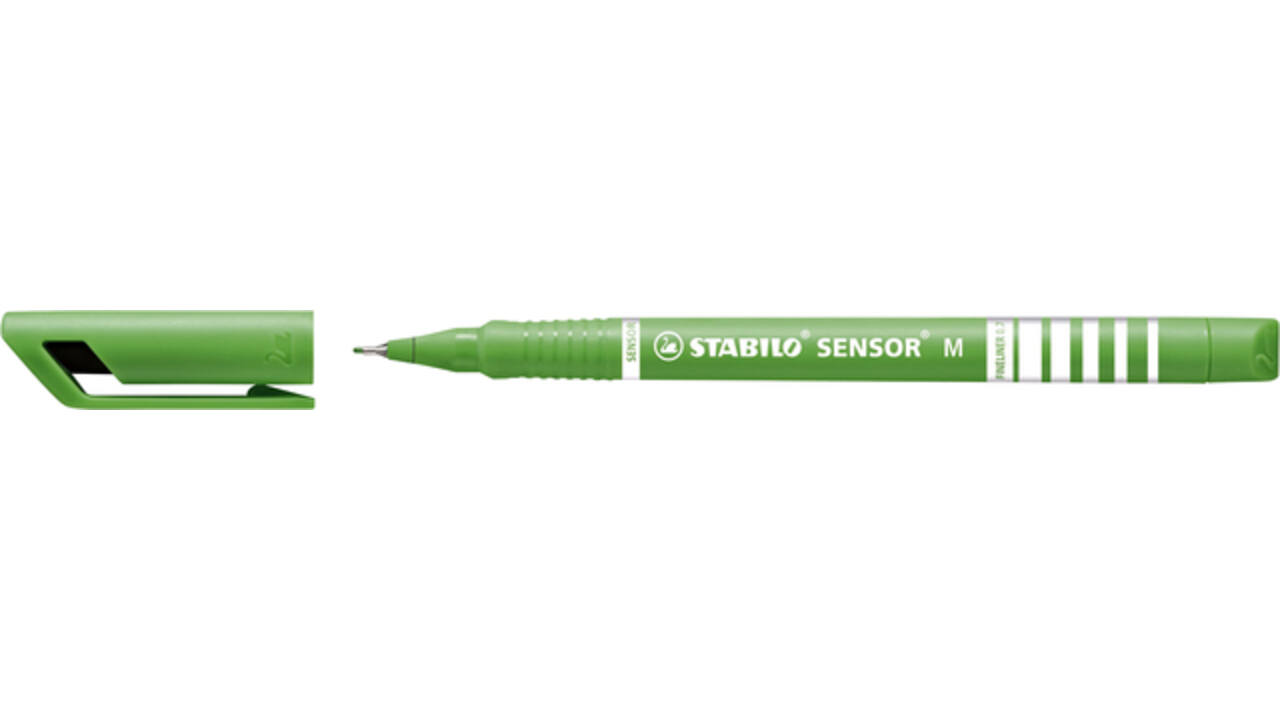 Fineliner STABILO Sensor 187/43 medium lichtgroen