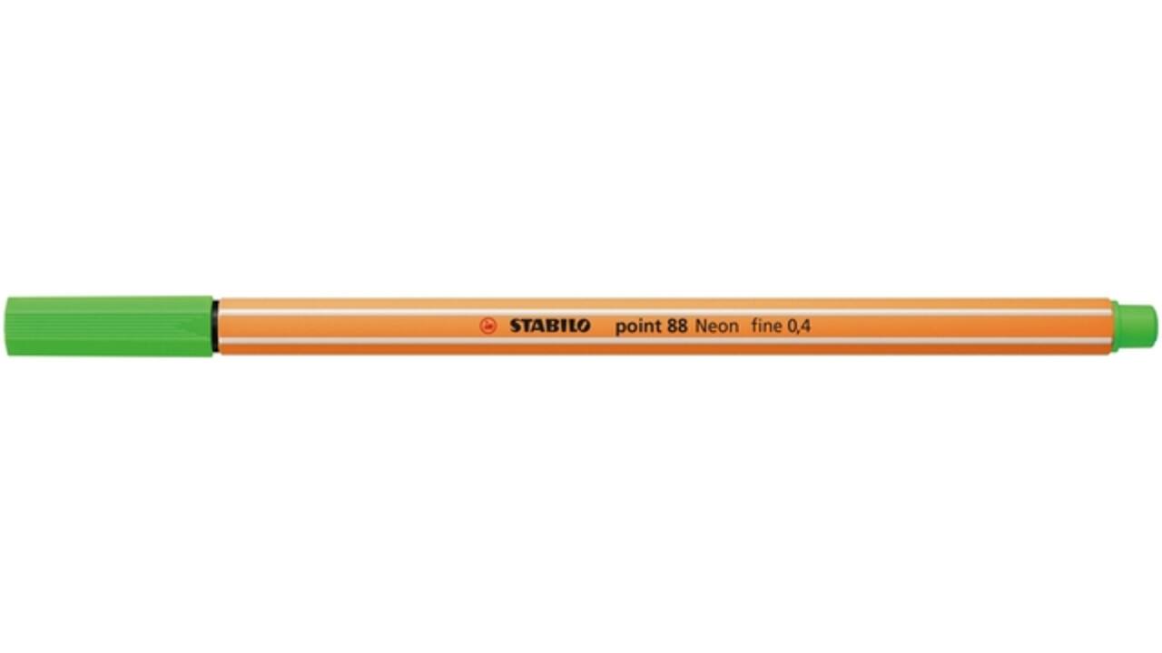 Fineliner STABILO point 88/033 fijn neon groen