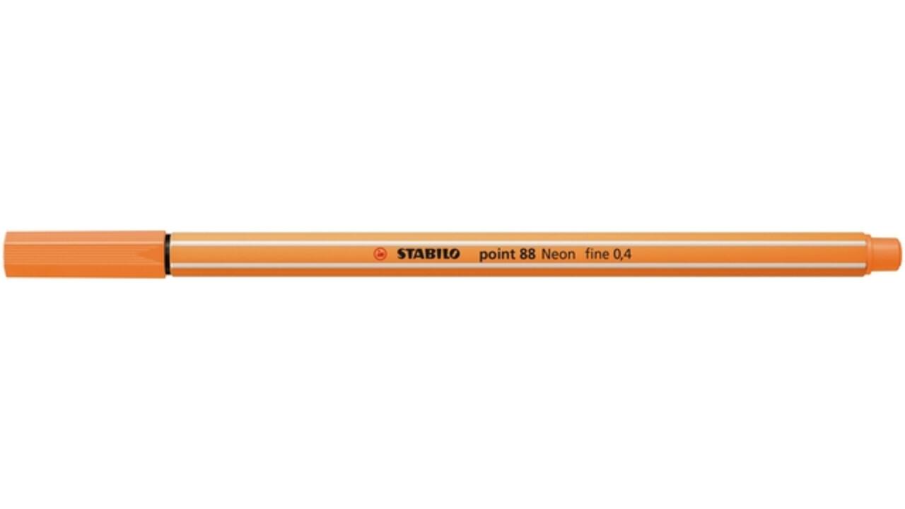 Fineliner STABILO point 88/054 fijn neon oranje