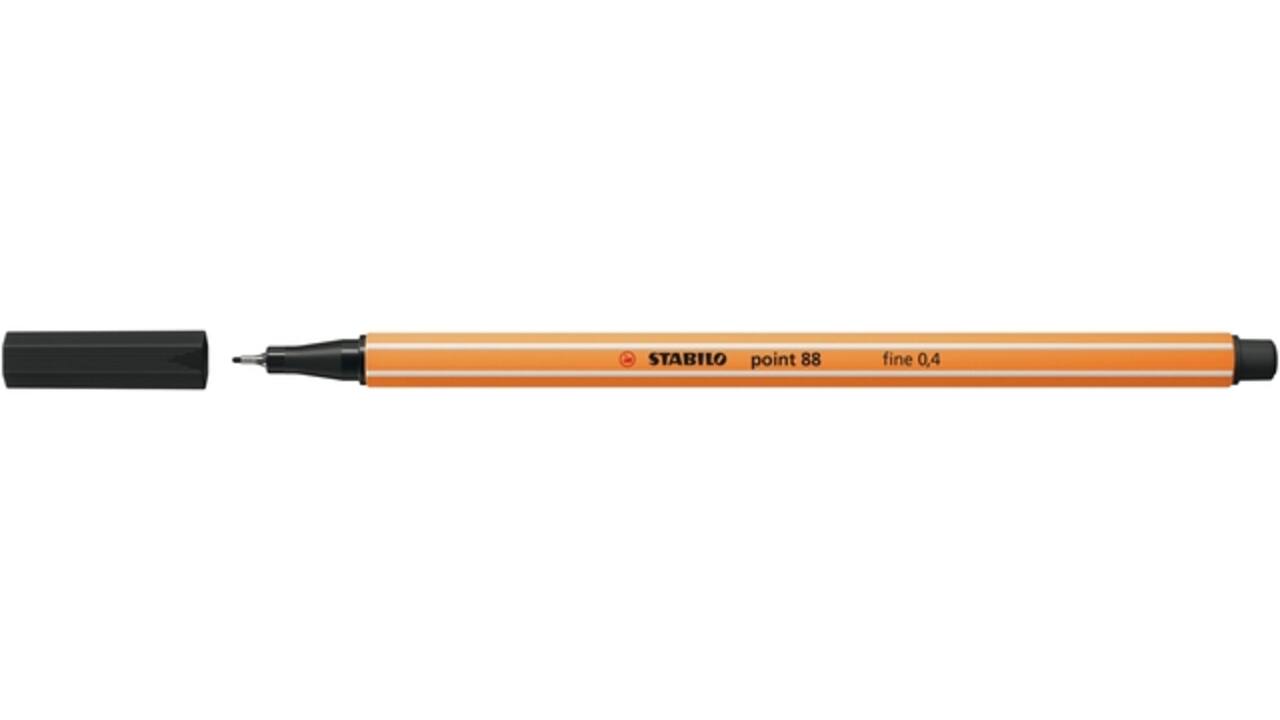 Fineliner STABILO point 88/46 fijn zwart