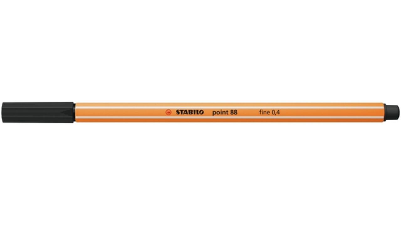 Fineliner STABILO point 88/46 fijn zwart