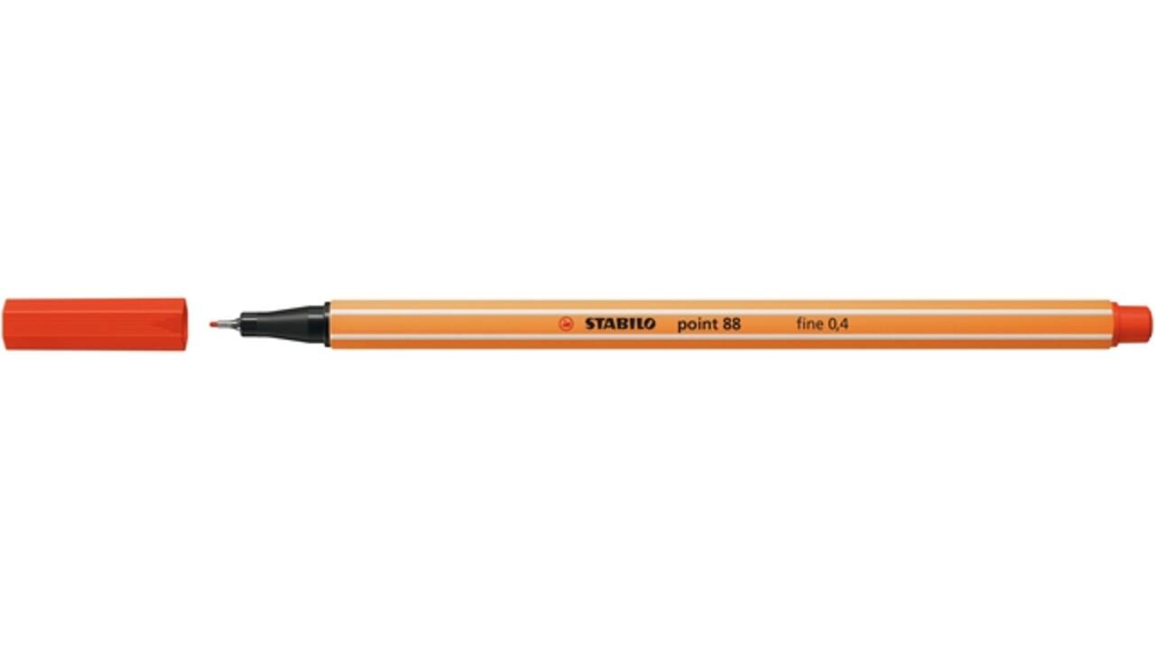 Fineliner STABILO point 88/40 fijn rood