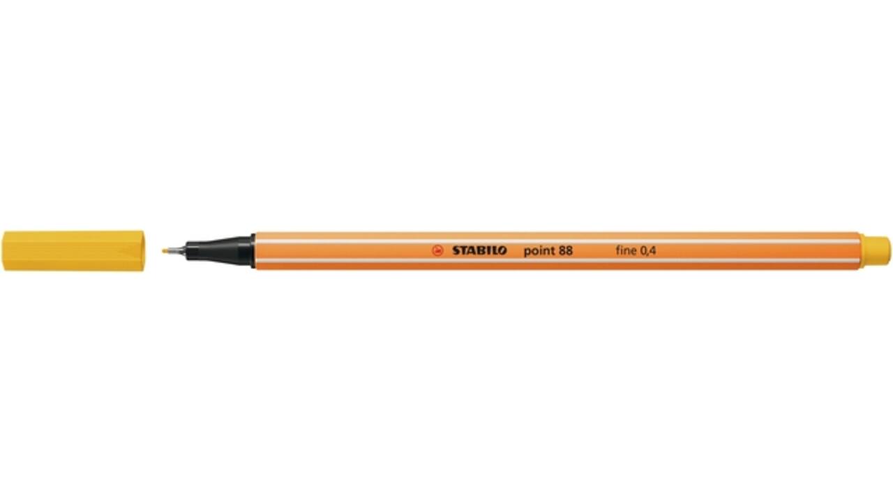 Fineliner STABILO point 88/44 fijn geel