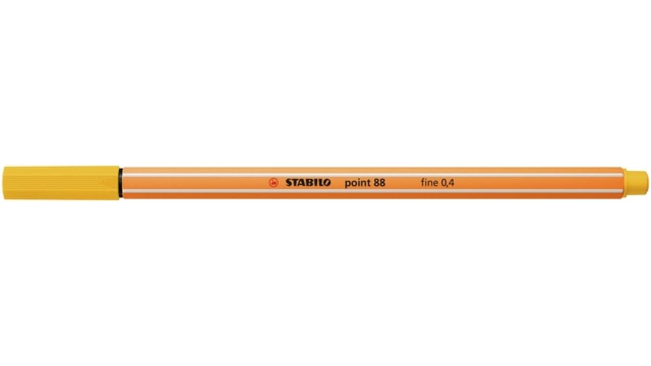 Fineliner STABILO point 88/44 fijn geel