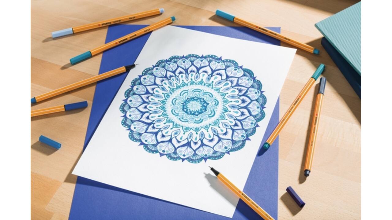 Fineliner STABILO point 88/44 fijn geel