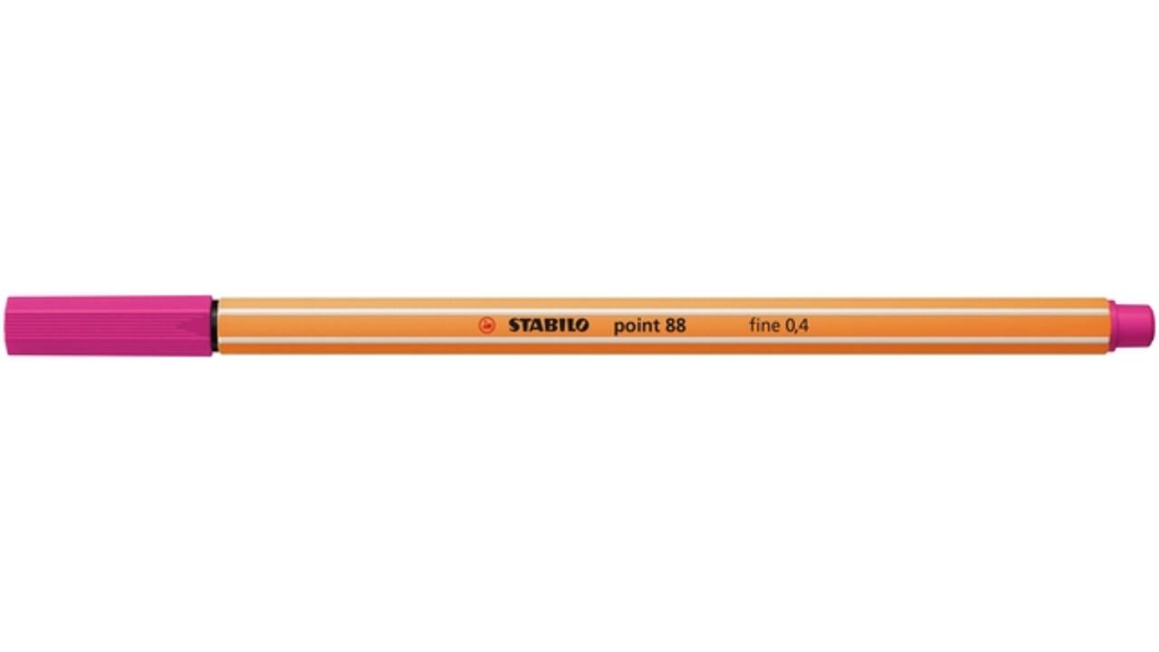 Fineliner STABILO point 88/56 fijn roze rood