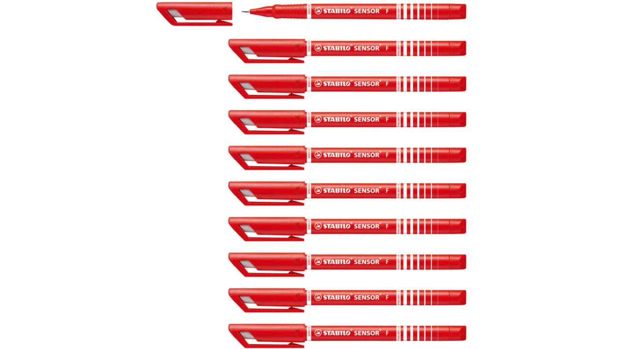 Fineliner STABILO Sensor 189/40 fijn rood