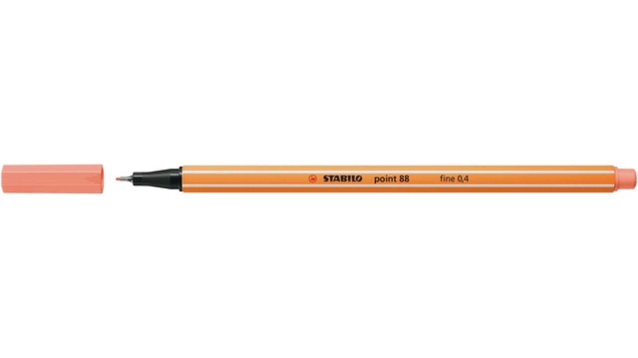 Fineliner STABILO point 88/26 fijn abrikoos