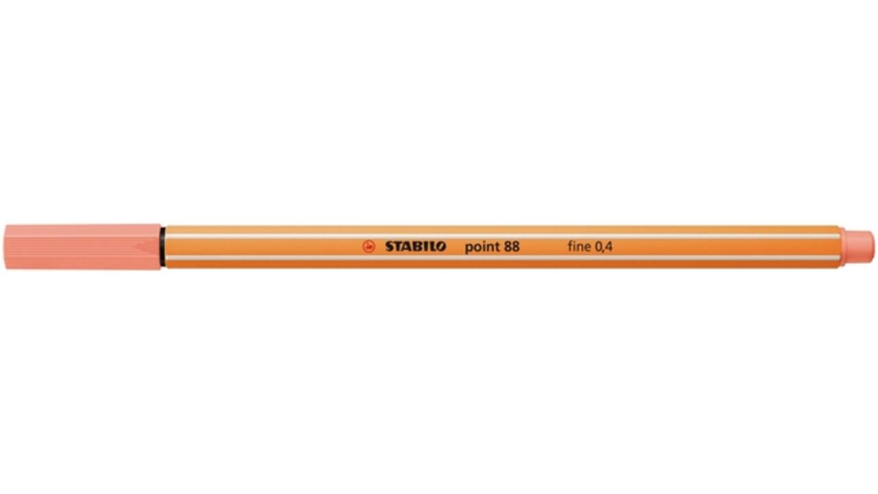 Fineliner STABILO point 88/26 fijn abrikoos