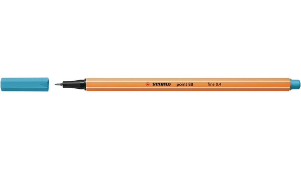 Fineliner STABILO point 88/57 fijn azuurblauw