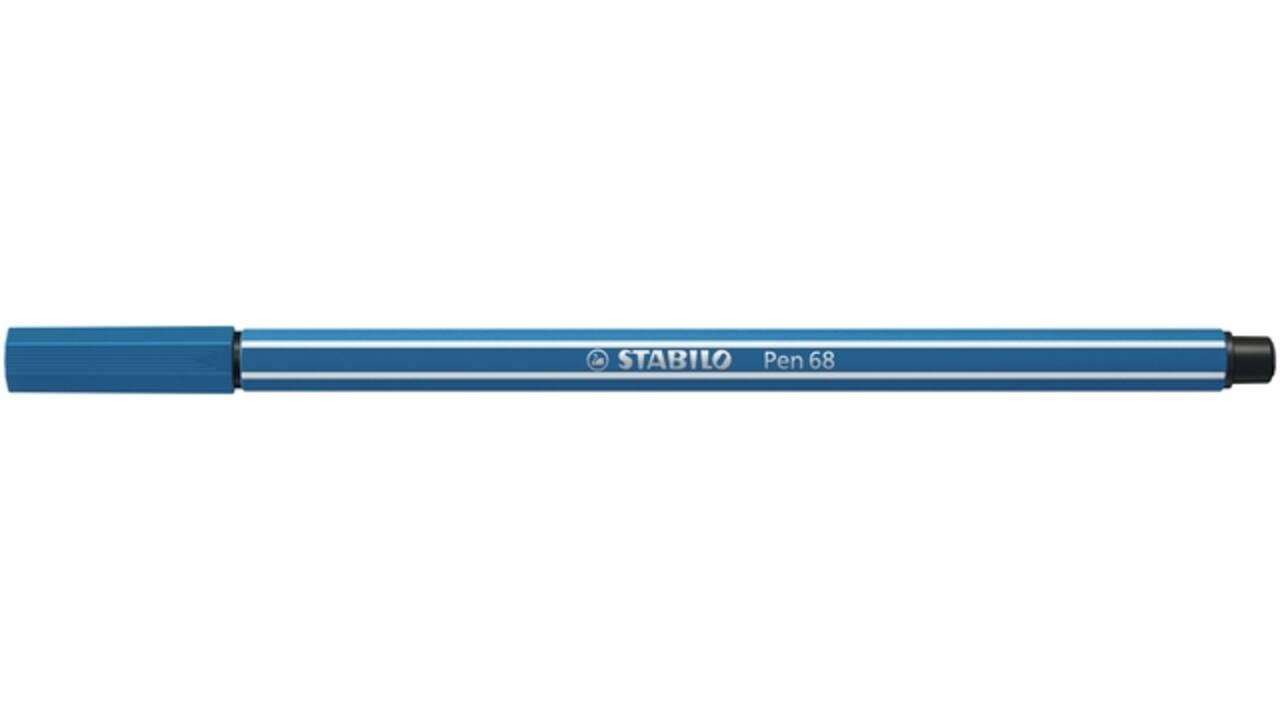 Viltstift STABILO Pen 68/41 medium ultramarijn blauw