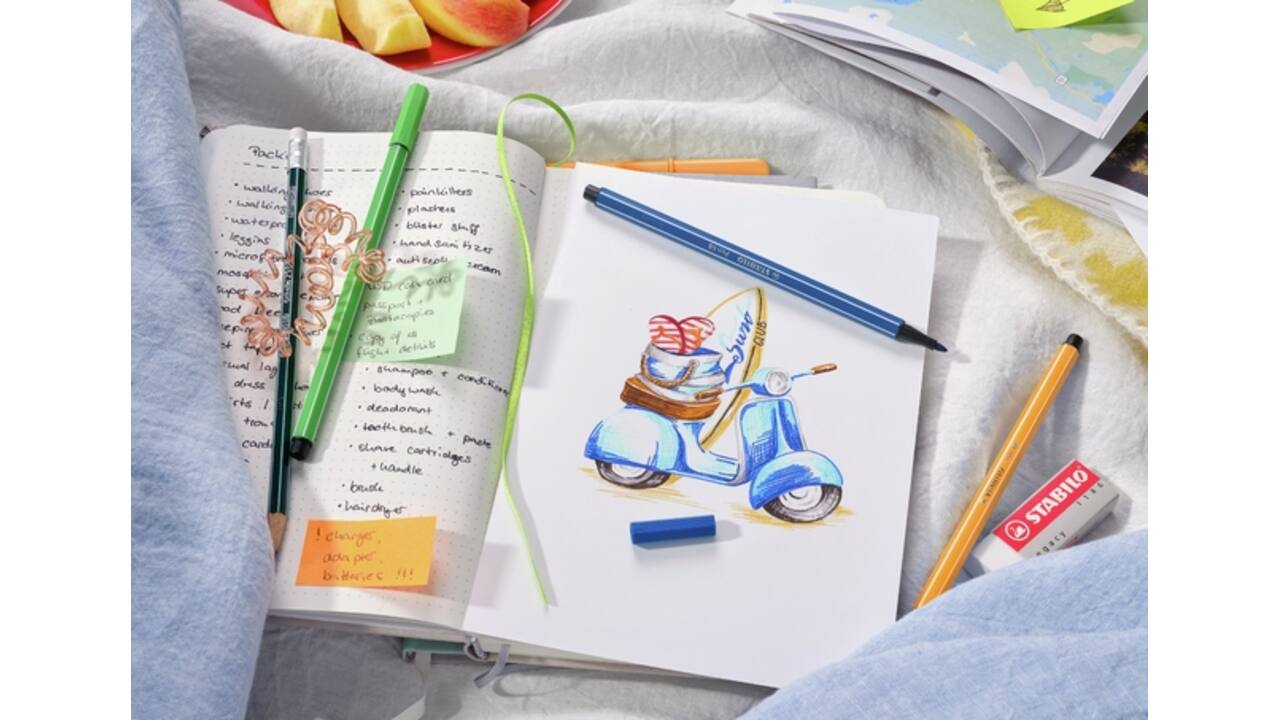 Viltstift STABILO Pen 68/96 medium donkergrijs
