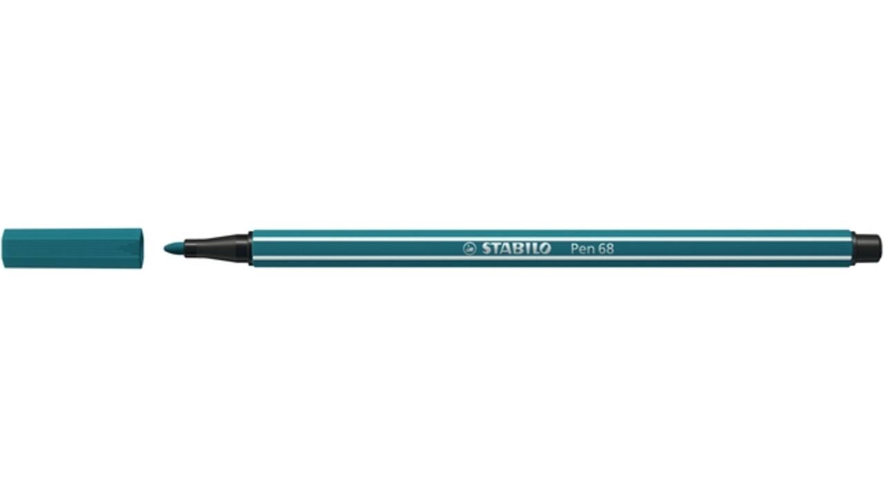 Viltstift STABILO Pen 68/51 medium turquoiseblauw