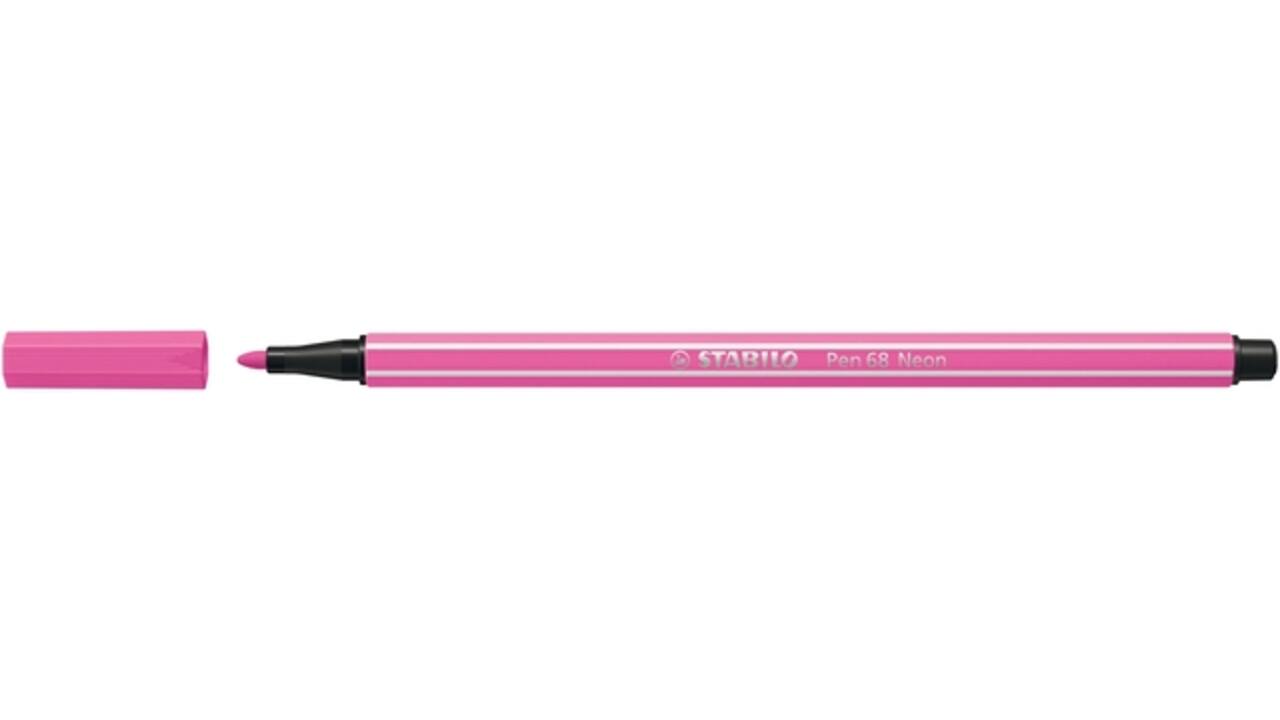 Viltstift STABILO Pen 68/056 medium neon roze