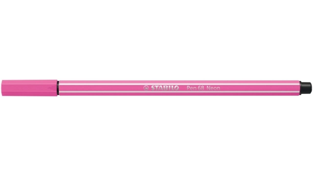 Viltstift STABILO Pen 68/056 medium neon roze