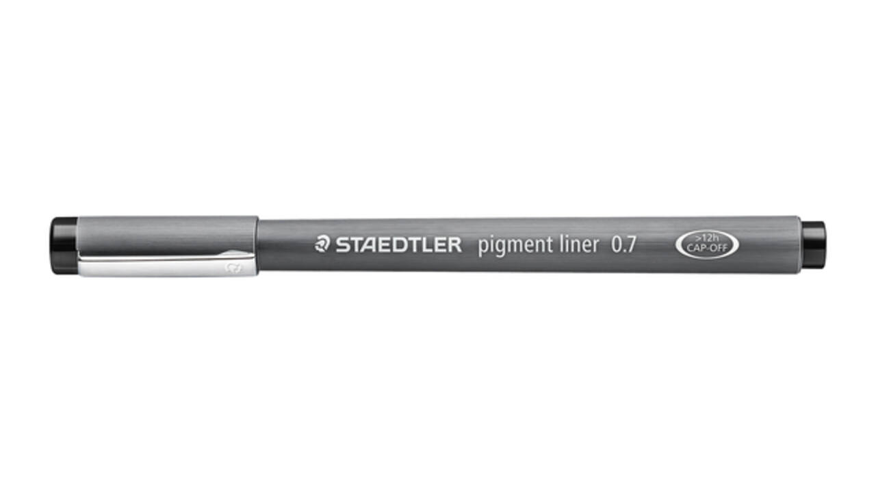 Fineliner Staedtler Pigment 308 zwart 0.7mm