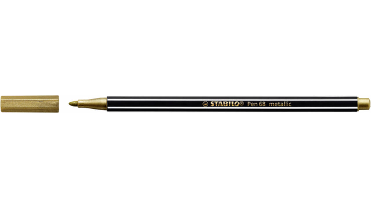 Viltstift STABILO Pen 68/810 medium metallic goud