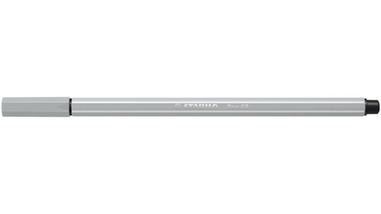 Viltstift STABILO Pen 68/94 medium lichtgrijs