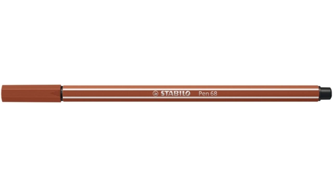 Viltstift STABILO Pen 68/38 medium roodkrijt