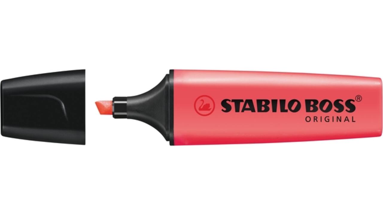 Markeerstift STABILO BOSS Original 70/40 roodroze