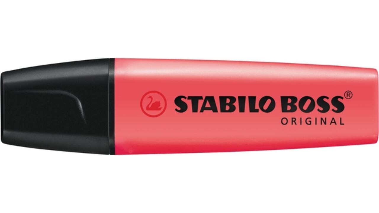 Markeerstift STABILO BOSS Original 70/40 roodroze