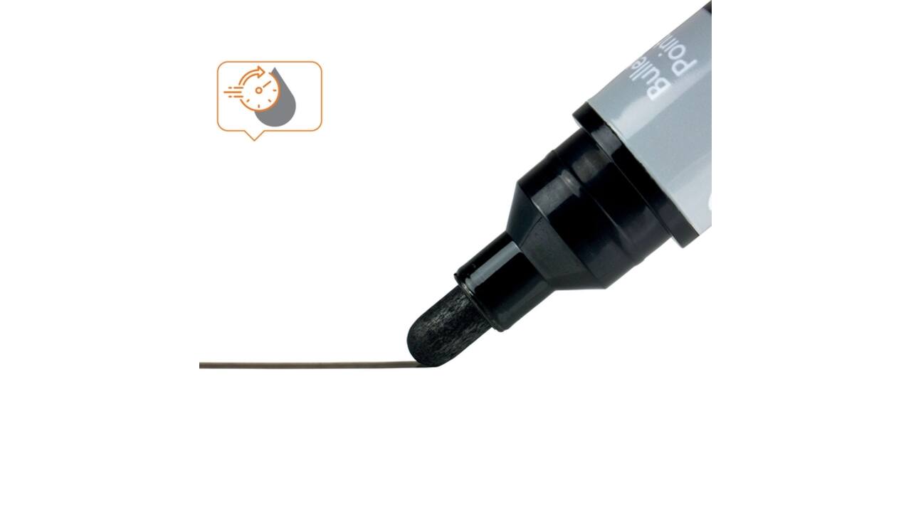 Whiteboardmarker Nobo Liquid ink rond assorti 3mm 4st