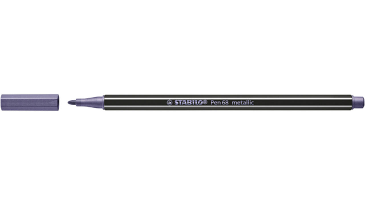 Viltstift STABILO Pen 68/855 medium metallic lila
