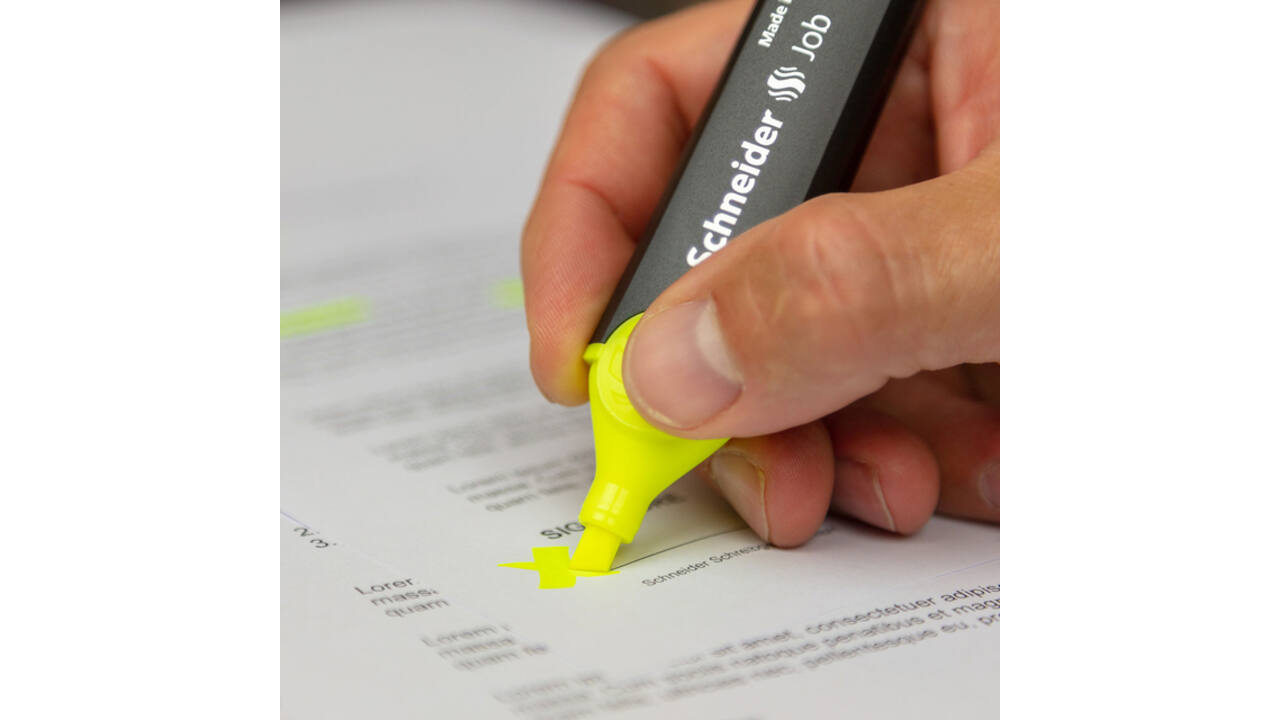 Markeerstift Schneider Job 150 geel