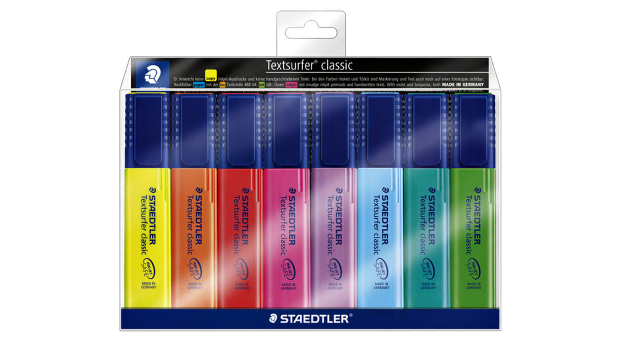 Markeerstift Staedtler 364 Textsurfer assorti 8 stuks