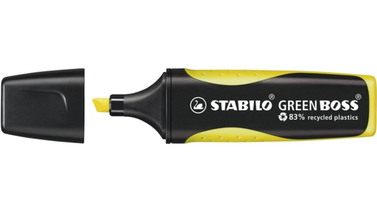 Markeerstift STABILO GREEN BOSS 6070/24 geel