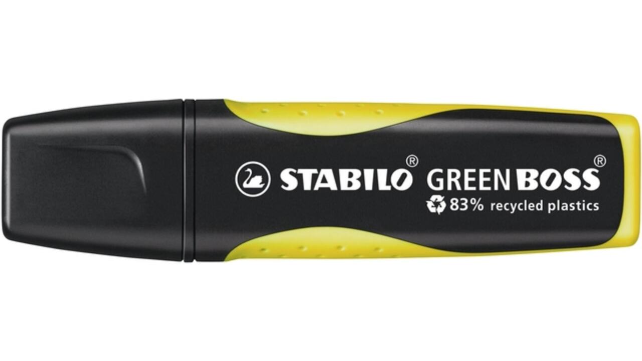 Markeerstift STABILO GREEN BOSS 6070/24 geel