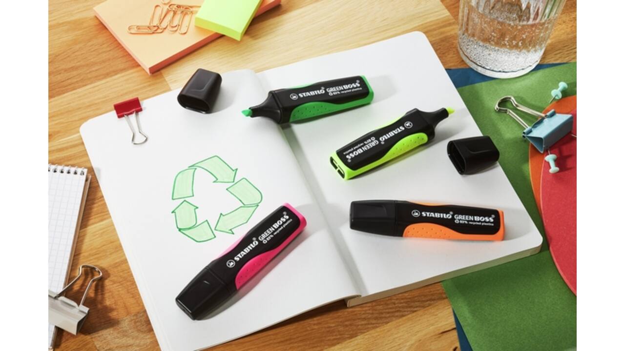 Markeerstift STABILO GREEN BOSS 6070/54 oranje