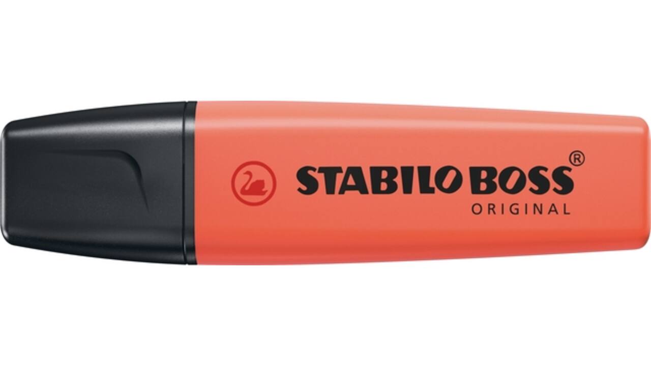 Markeerstift STABILO BOSS Original 70/140 pastel zacht koraalrood