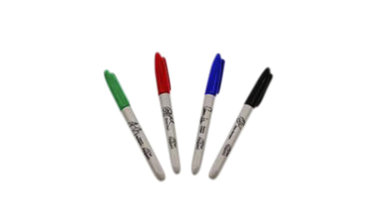 Viltstift Sharpie rond fine assorti blister à 4 stuks
