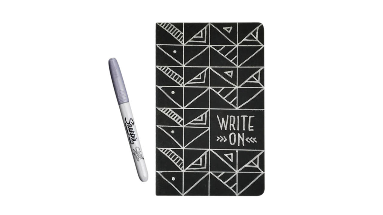 Viltstift Sharpie rond fijn metallic goud blister à 1 stuk