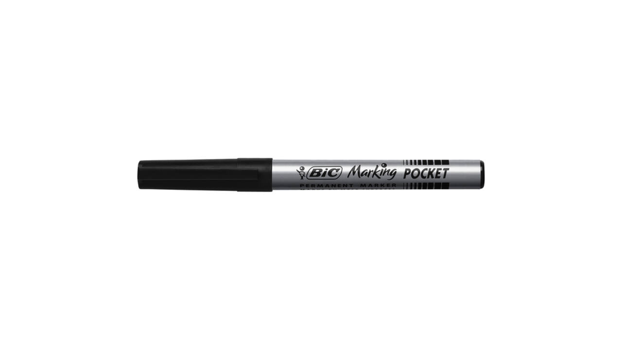 Viltstift Bic 1445 ecolutions rond fijn zwart