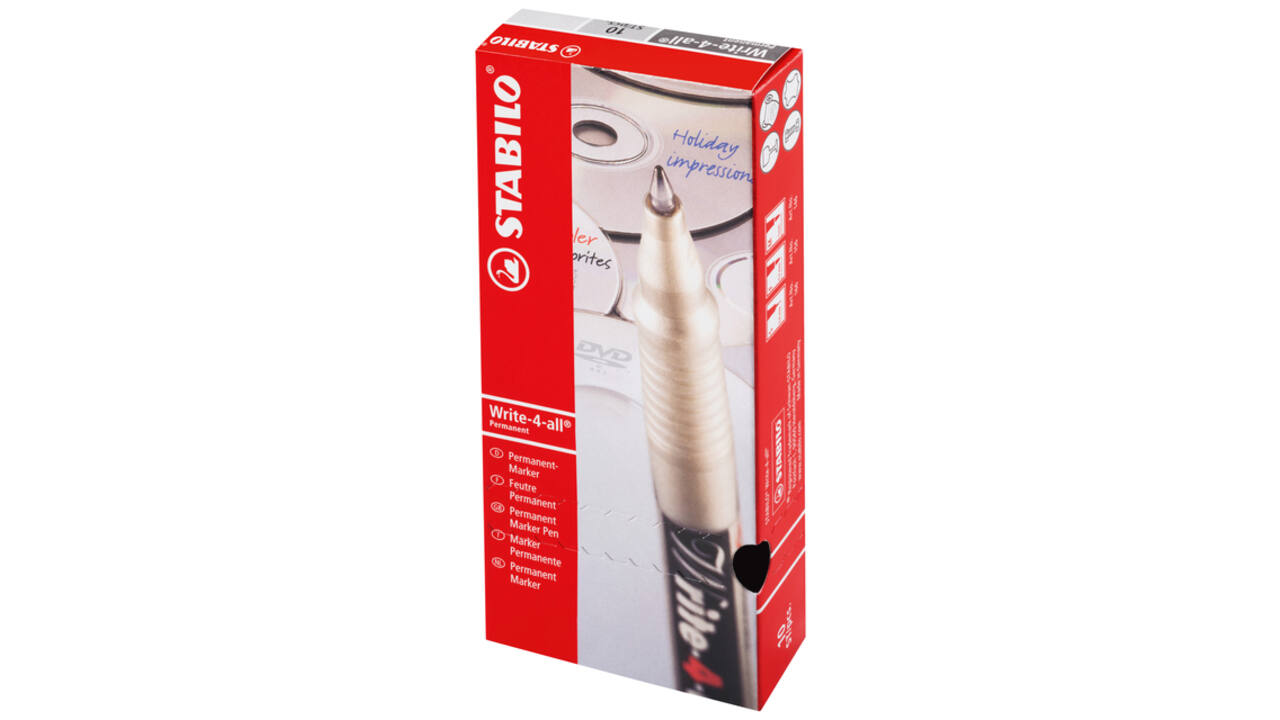 Viltstift STABILO Write-4-All 146/46 medium zwart