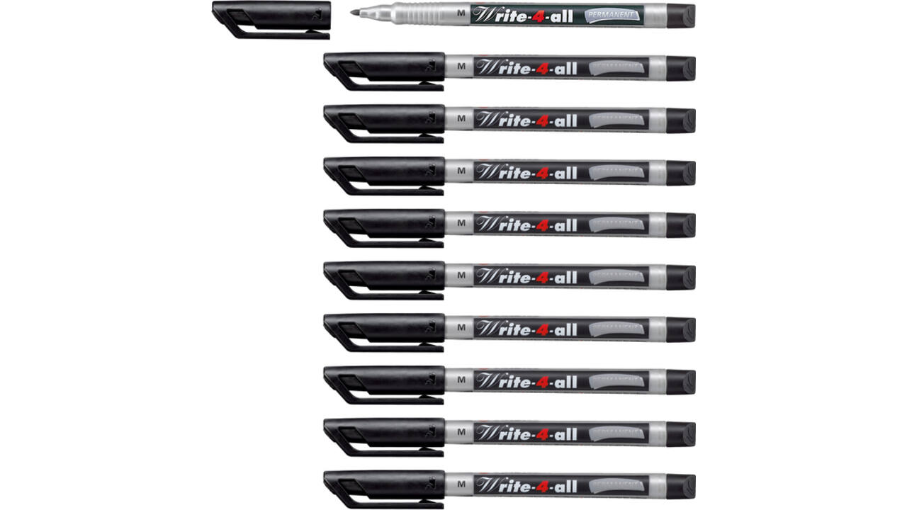 Viltstift STABILO Write-4-All 146/46 medium zwart
