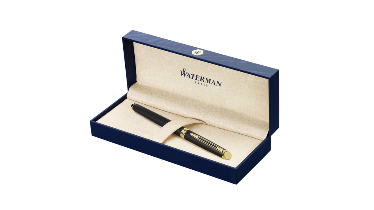 Rollerpen Waterman Hémisphère matt black GT fijn