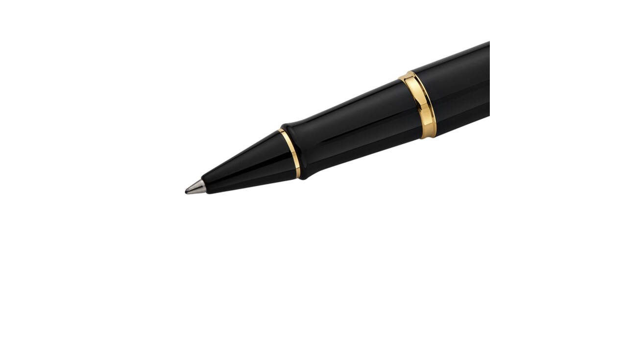 Rollerpen Waterman Expert black lacquer GT fijn