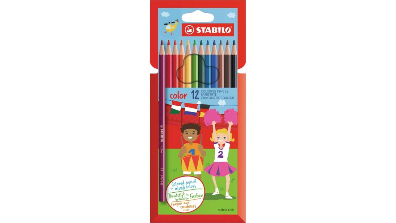 Kleurpotloden STABILO 979 color assorti kartonnen etui à 12 stuks