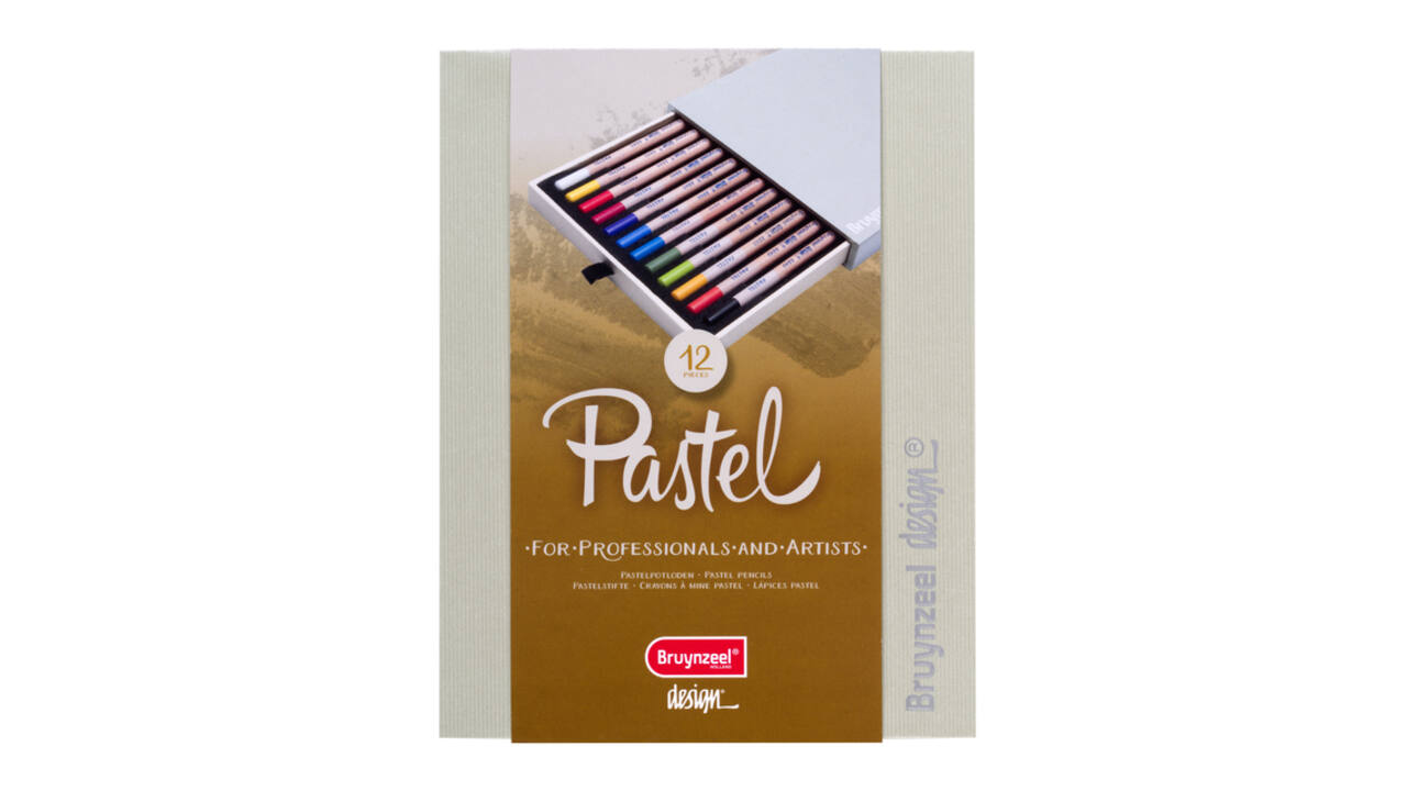 Pastelpotlood Bruynzeel Design met luxe bewaardoos assorti 12 stuks