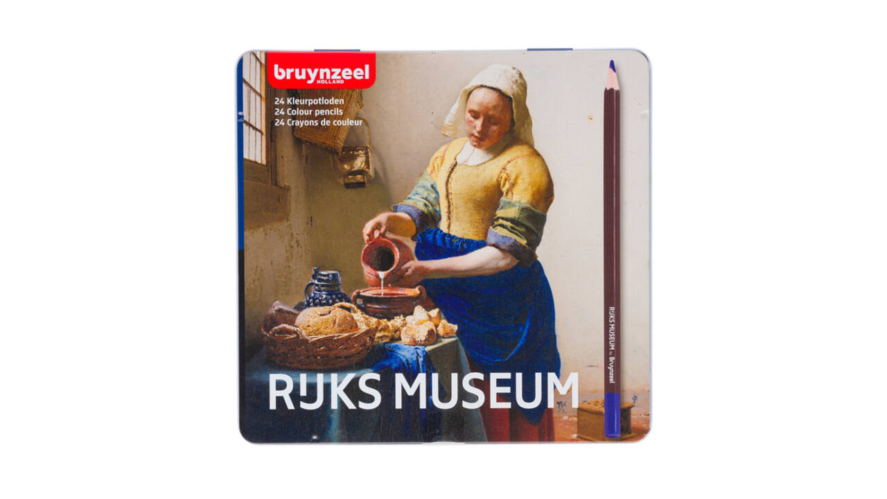 Kleurpotloden Bruynzeel Rijksmuseum Johannes Vermeer ass blik à 24st