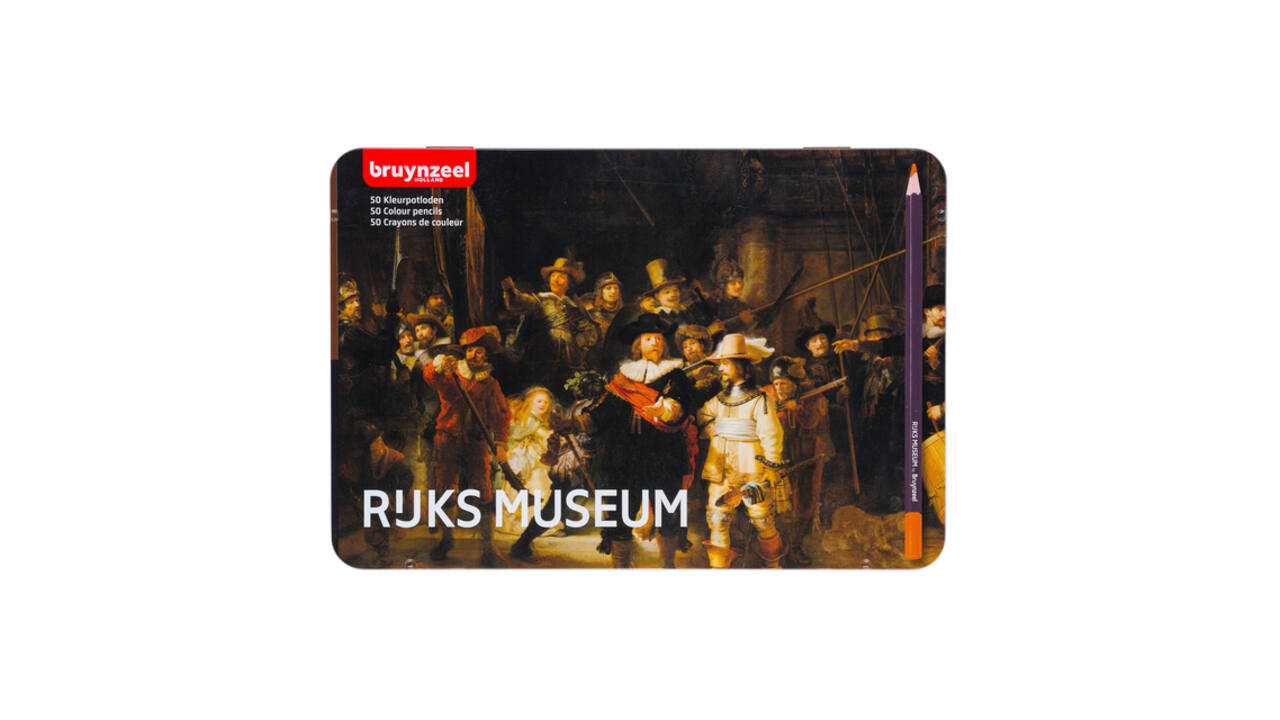 Kleurpotloden Bruynzeel Rijksmuseum Rembrandt van Rijn ass blik à 50st