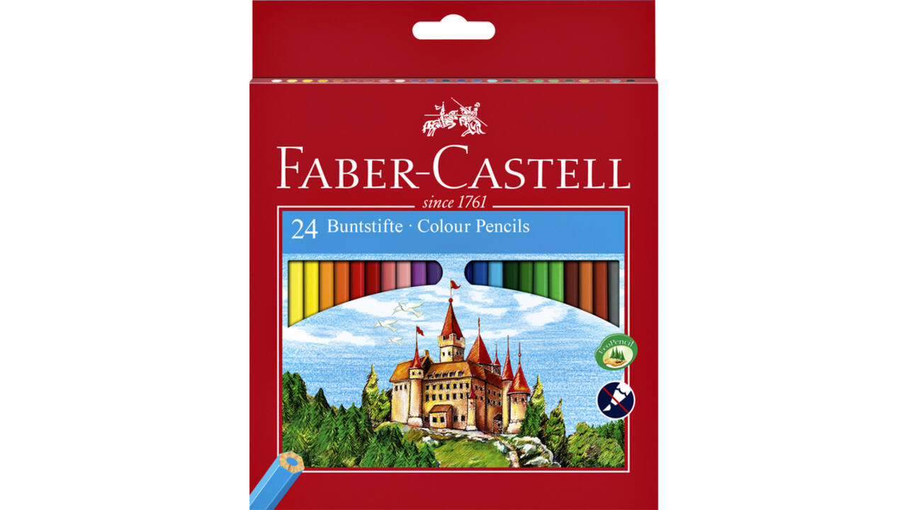 Kleurpotloden Faber-Castell assorti set à 24 stuks